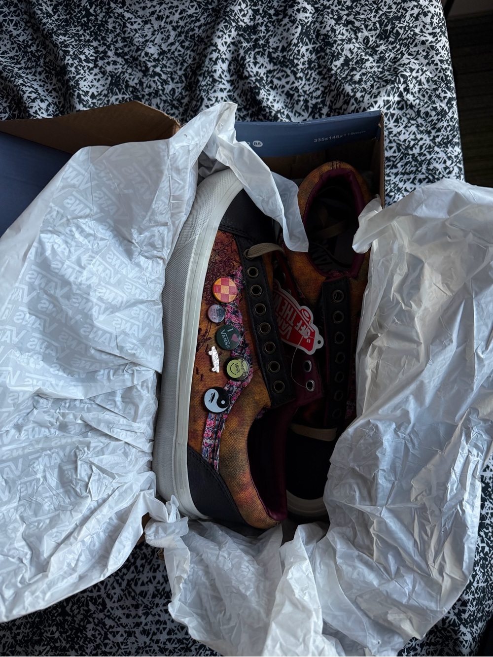 Vans Multicolor Brown Black Patchwork Low-Top Sneakers
